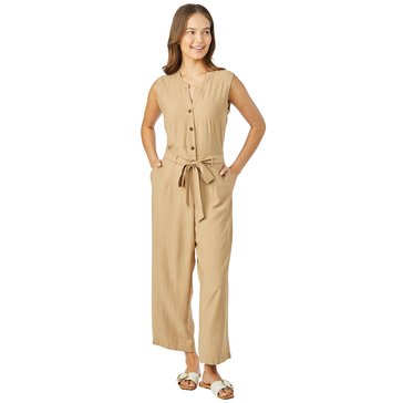 Nautica Women's Sleeveless Tie Waist Jumpsuit