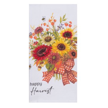 Kay Dee Harvest Sunflower Happy Harvest Kitchen Towel