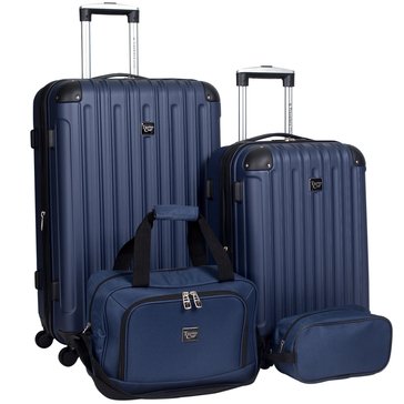 Travelers Club Midtown Hardside 4-Piece Luggage Set