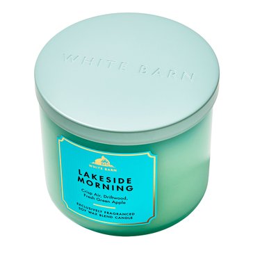Bath & Body Works White Barn Lakeside Morning 3-wick Candle