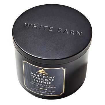 Bath & Body Works White Barn Mahogany Teakwood Extreme 3-wick Candle
