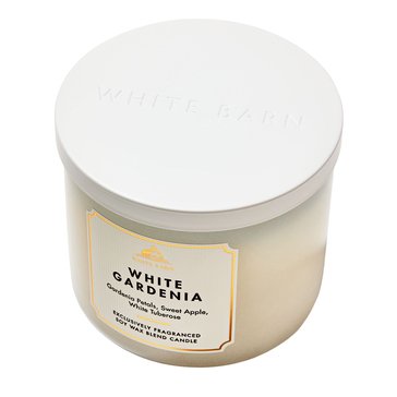 Bath & Body Works White Barn White Gardenia 3-wick Candle