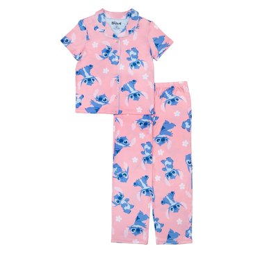 Disney Big Girls' Stitch Coat Sleep Set, 2-Piece
