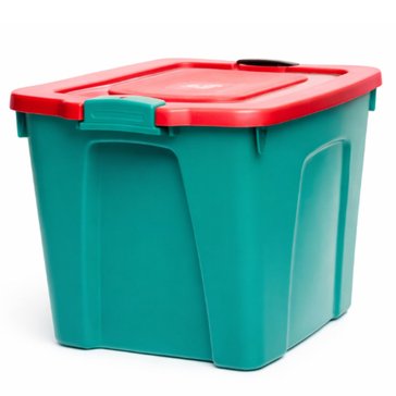 HOMZ 10-Gallon Green Latching Tough Container