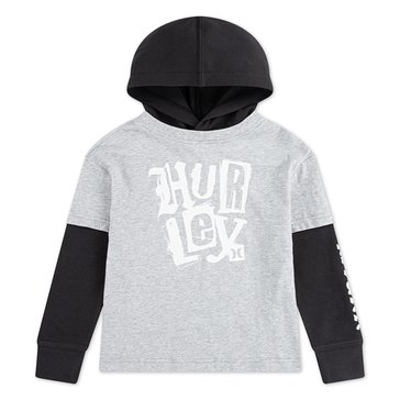 Hurley Little Boys' Gaff Hooded Twofer Pullover