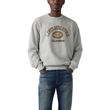 Levi's Men's Long Sleeve Graphic Crew Neck Fleece 