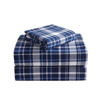 Sanders Edmund Plaid Flannel Sheet Set