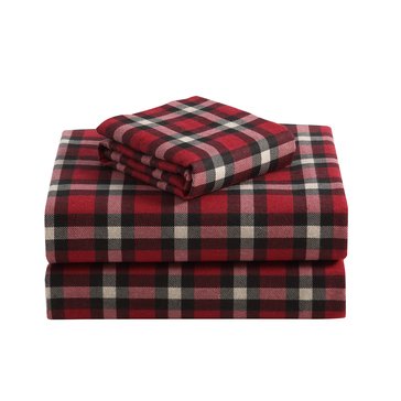 Sanders Dover Plaid Flannel Sheet Set