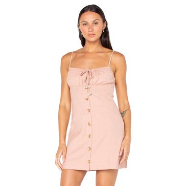 Roxy Women's Somewhat Sunny Button Up Mini Dress