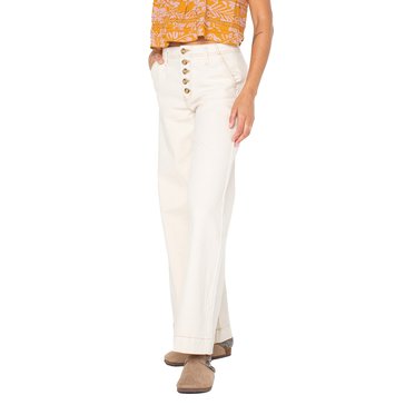 Roxy Women's Wondering Shores Button Fly Pants