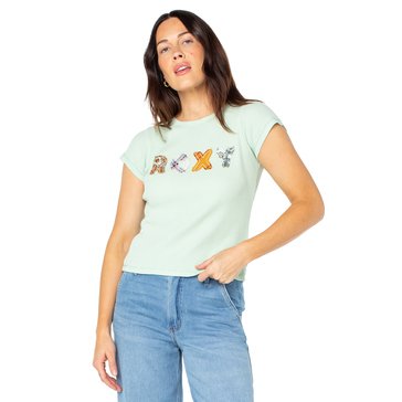 Roxy Women's Roxy Patchwork 90s Baby Graphic Tee