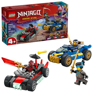 LEGO NINJAGO Rogue vs. Drix Race Car Duel Building Set (71840)