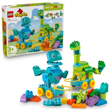 LEGO DUPLO 3in1 Dinosaurs on Wheels Building Set (10451)