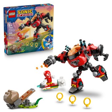 LEGO Sonic The Hedgehog Knuckles vs. Dr. Eggman Egg Crusher Mech Building Set (77005)