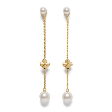 Kate Spade New York Spade New York Flower Pearl Linear Earrings