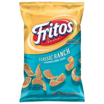 Fritos Classic Ranch Corn Chips, 3.375oz
