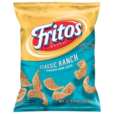 Fritos XL Classic Ranch Corn Chips, 9.25oz