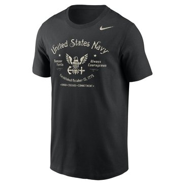 Nike Men's Navy Eagle Dri-Fit Cotton Tee