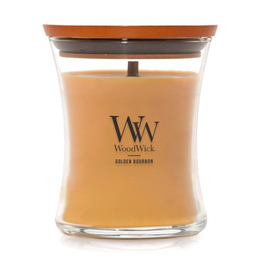 Woodwick Golden Bourbon Medium Jar