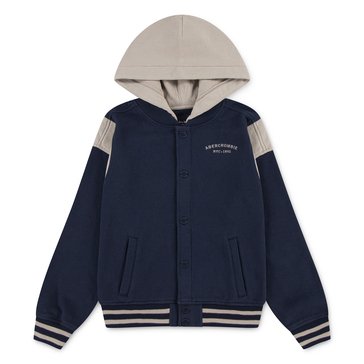Abercrombie & Fitch Big Boys' Fleece Hooded Bomber Jacket