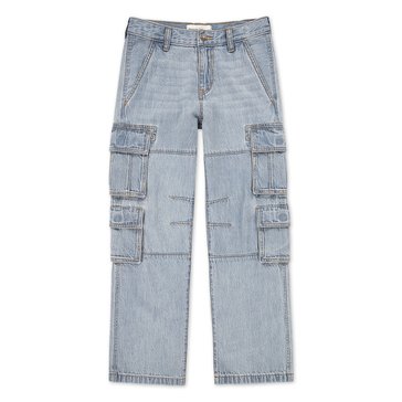 Abercrombie & Fitch Big Boys' Baggy Denim Cargo Pants