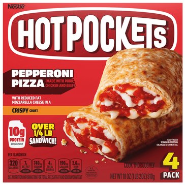 Hot Pockets Pepperoni Pizza Sandwich, 4-Count 
