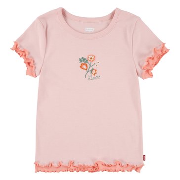 Levi's Big Girls' Double Lettuce Edge Knit Top