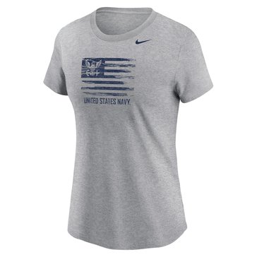 Nike Women's Navy Eagle Flag Cotton Short Sleeve Tee