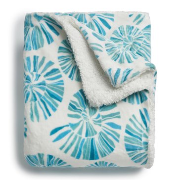 Harbor Home Nautilus Shell Oversized Nautical Throw