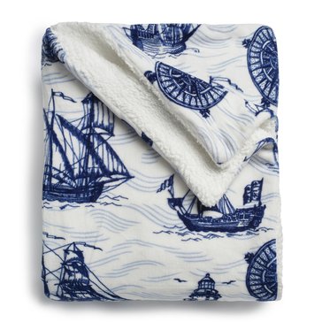 Harbor Home High Seas Oversized Nautical Throw