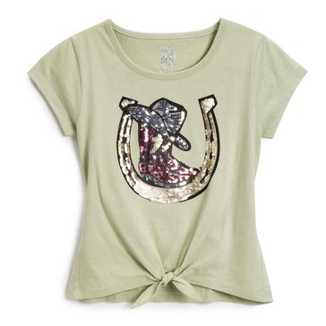 Star Ride Kids Little Girls'  Flip Sequins Graphic Tees, 2-Packs