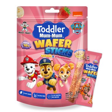 Mum-Mum Toddler Paw Patrol Banana Strawberry Wafer Sticks