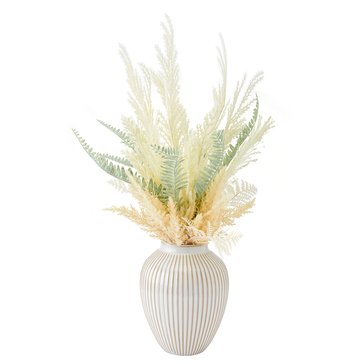 Elements Plants 23-Inch Artificial Dried Flowers in Ceramic Vase