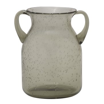 Elements Plants 7-Inch Glass Vase with Handles