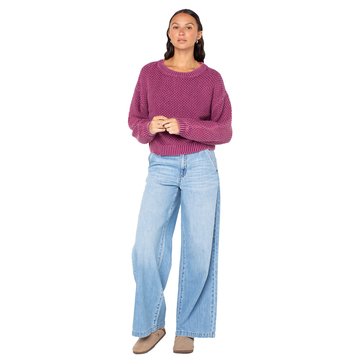 Roxy Women's Around The Way Basket Stitch Sweater