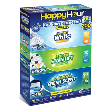 As Seen On TV Happy Hour Laundry Sheets Combo Kit