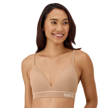 Hanes Women's Retro Rib Contour Wirefree Bra