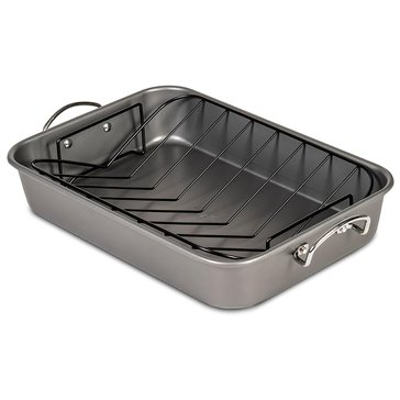 Glad 11x15 Nonstick Roasting Pan with Rack