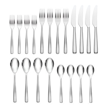 Hampton Forge Ella Satin Fade 20-Piece Flatware Set