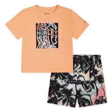 Hurley Toddler Boys' Palm Beach Rashguard Set