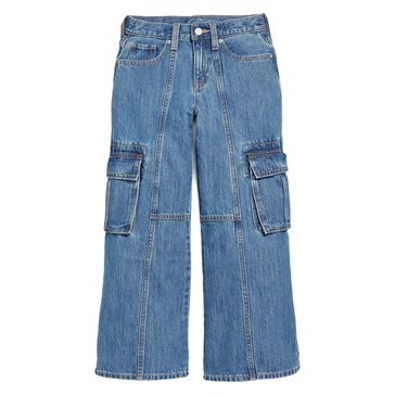 Old Navy Big Girls' Muse Wide Leg Baggy Cargo Jeans
