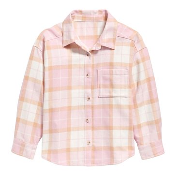 Old Navy Big Girls' Oversized Flannel Shirt