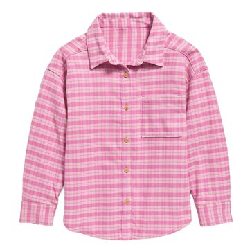 Old Navy Big Girls' Oversized Flannel Shirt