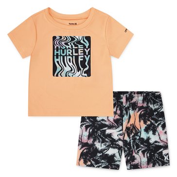 Hurley Baby Boys' Palm Beach Rashguard Set