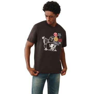True Religion Men's Patch Buddha Tee