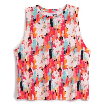 3 Paces Women's Printed Boxy Tank