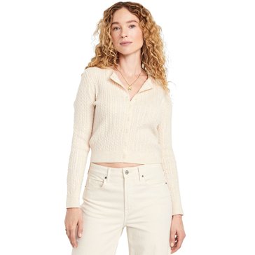 Old Navy Women's So Soft Cable Crop Cardigan