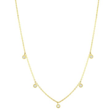 Minimalist 1/4 cttw Lab Grown Diamond Shaker Necklace