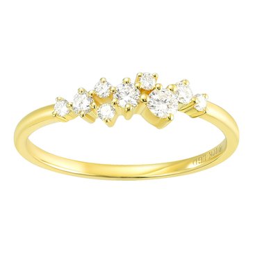 Minimalist 1/4 cttw Lab Grown Diamond Cluster Ring