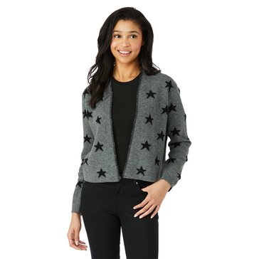 Bobeau Women's Crop Star Cardigan